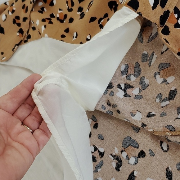 Saltwater LUXE Leopard Print Blazer "Garvey" Light Jacket Blazer Size Small - Picture 13 of 17